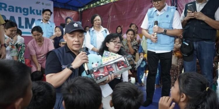 PTPN IV PalmCo Pulihkan Trauma Korban Banjir Melalui Pondok Rangkul di Sumut