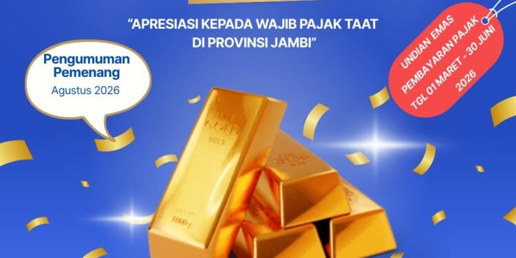 Apresiasi   Kepatuhan   Masyarakat,   Pembina   Samsat   Provinsi   Jambi  Luncurkan Program Undian “Kilau Emas Samsat Jambi 2026”