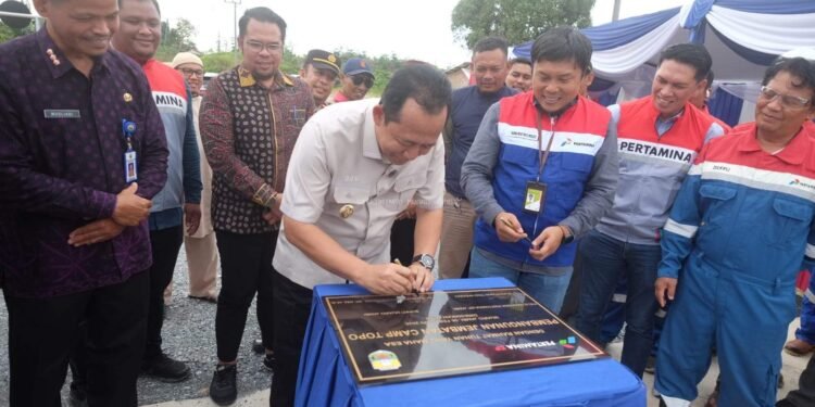 Bupati Muaro Jambi Resmikan Jembatan Camp Topo, Wujud Sinergi dengan Pertamina