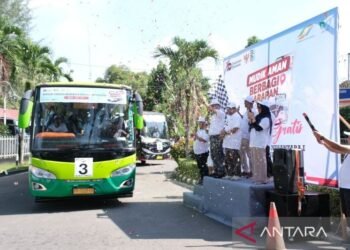 Program Mudik Gratis, PTPN Berangkatkan Tiga Bus Ke Berbagai Daerah