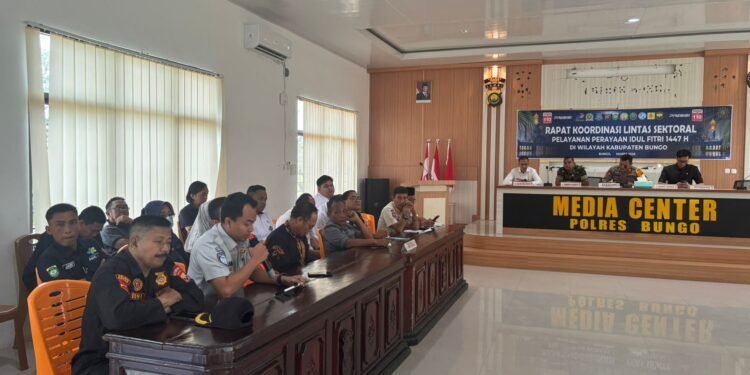 Kepala Jasa Raharja Cabang Muara Bungo Hadiri Rakor Lintas Sektoral Persiapan Operasi Idul Fitri 1447 H di Polres Bungo