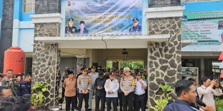 Dukung Mudik Aman, Kepala Jasa Raharja Jambi Hadiri Pelepasan Program Mudik Presisi Bersama Kapolda