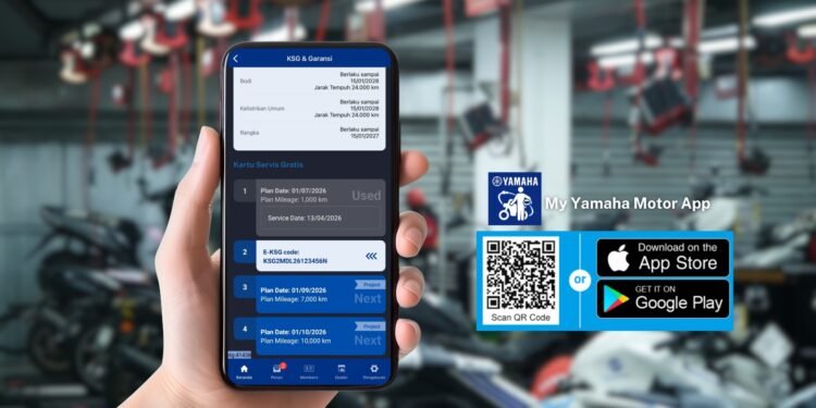 ingkatkan Layanan Servis dan Ekosistem Digital, Yamaha Luncurkan Fitur E-KSG di Aplikasi My Yamaha Motor