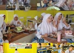Disambut Antusias Siswa, Menu Mantap Lengkap Sambal, Lauk Telur dan Semangka Jadi Favorit