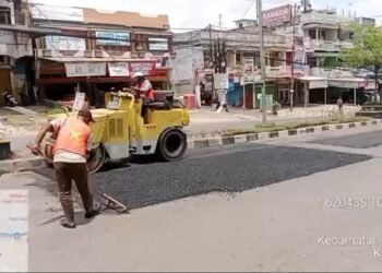 Jelang Idul Fitri, PUTR Provinsi Jambi Geber Perbaikan Jalan Wilayah Perkotaan