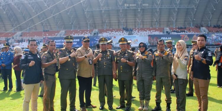 Wagub Jambi Hadiri Upacara HUT ke-107 Damkar, Satpol PP, dan Satlinmas Nasional di Palembang