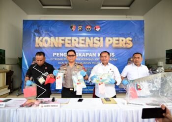 POLDA JAMBI GELAR KONFERENSI PERS UNGKAP RATUSAN KASUS KRIMINAL, NARKOTIKA DAN TINDAK PIDANA KHUSUS SELAMA SEMESTER I 2026