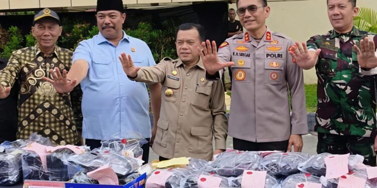 Gubernur Al Haris Hadiri Pemusnahan 20 Kg Sabu dan 20.237 Butir Ekstasi di Polda Jambi