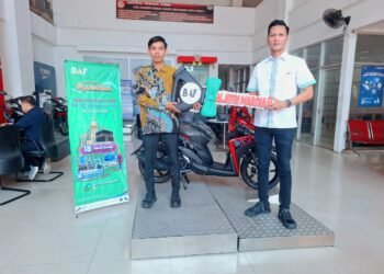 Pemenang Program Semarak Berkah BAF tahun 2026  Terima Hadiah Yamaha Mio M3