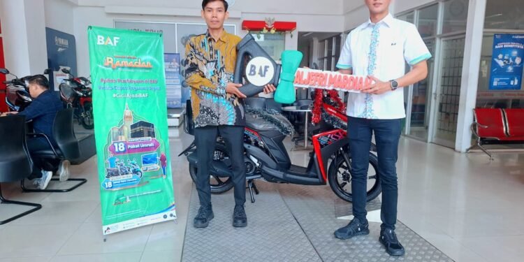 Pemenang Program Semarak Berkah BAF tahun 2026  Terima Hadiah Yamaha Mio M3