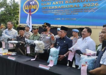 Peringati Hari Anti Narkotika Internasional 2026, Polda Jambi Musnahkan Barang Bukti Narkoba dan Perkuat Sinergi Berantas Peredaran Gelap Narkotika