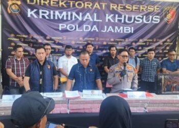 Polda Jambi Ungkap Jaringan Pembobol Bank Jambi Rp144,82 Miliar