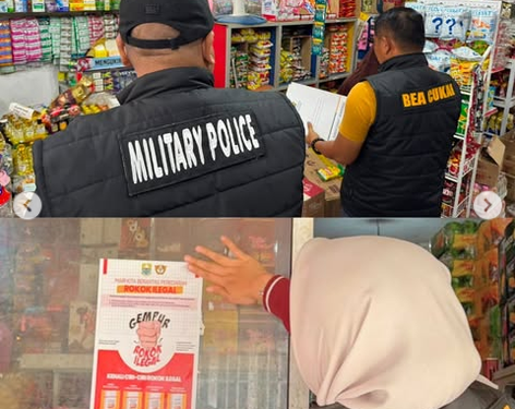 Operasi Pasar di Kerinci dan Sungai Penuh, Bea Cukai Jambi Amankan 223.692 Batang Rokok Ilegal