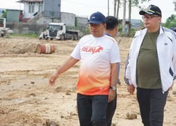 Tinjau Progres Kolam Retensi Paal V, Ketua DPRD Kota Jambi: Proyek Rp144 Miliar Diproyeksikan Kurangi Banjir Hingga 60 Persen