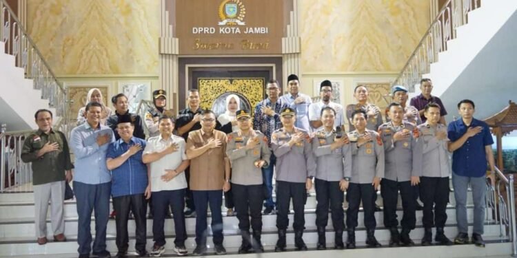 Silaturahmi Kapolresta Jambi dan DPRD, Kunci Wujudkan Kota yang Aman dan Kondusif