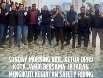 Ketua DPRD Kota Jambi Kemas Faried dan Forkopimda Gelar Sunday Morning Ride